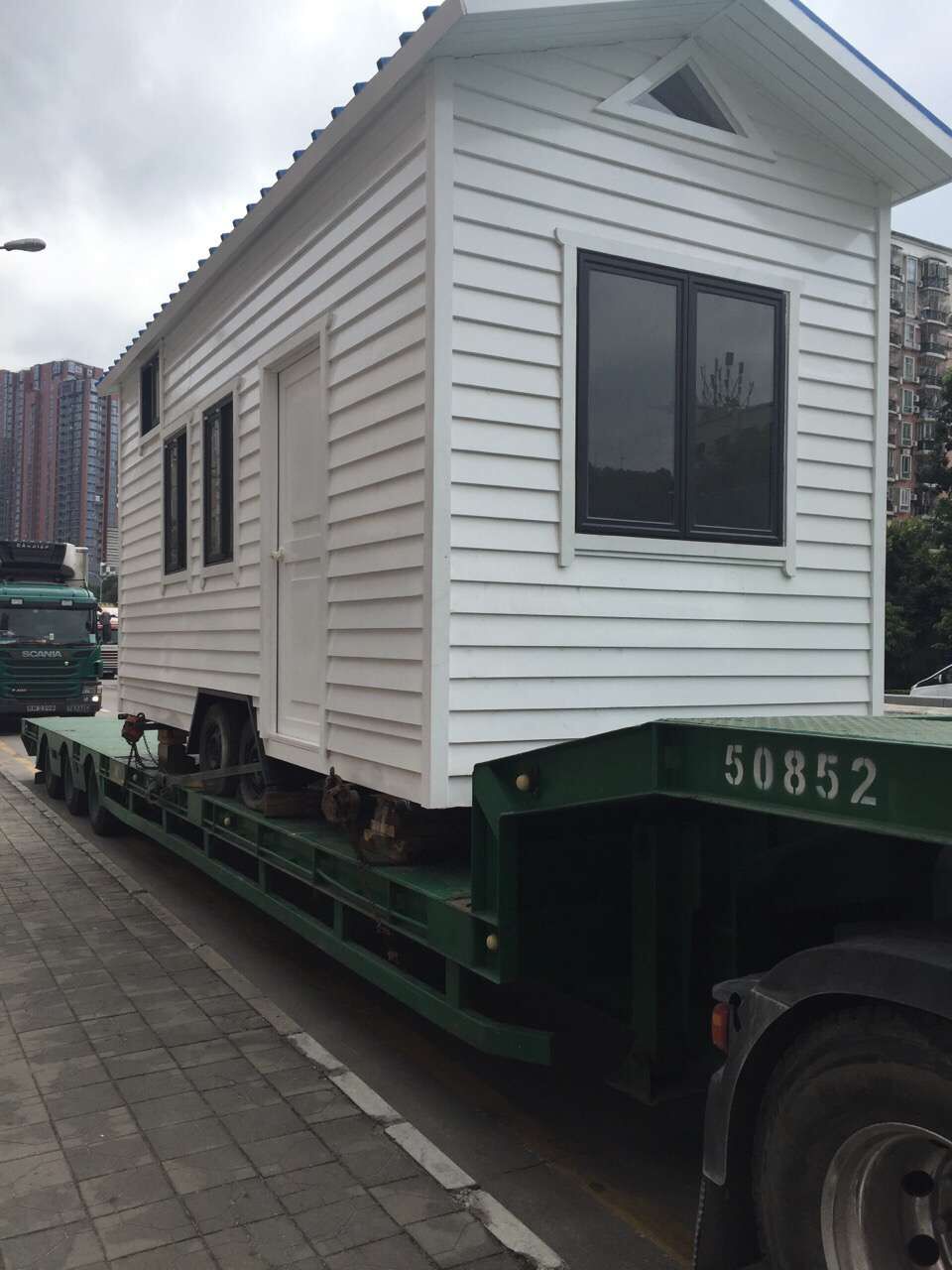 江門到香港物流專線，江門到香港移動房車運輸案例